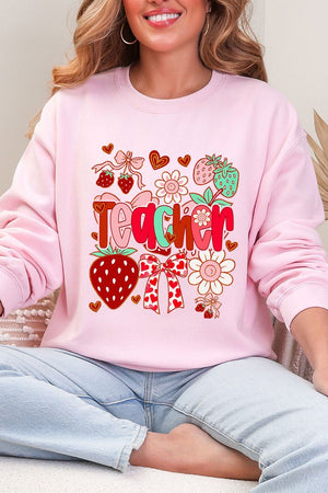 Berry Sweet Teacher Heavy Blend Crew Sweatshirt - Wholesale Accessory Market