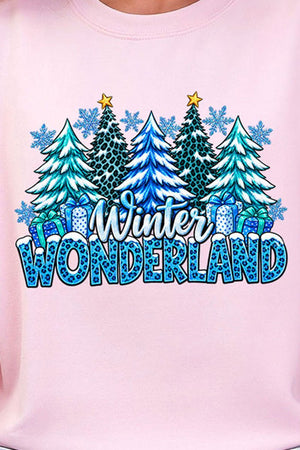 Blue Winter Wonderland Heavy Blend Crew Sweatshirt - Wholesale Accessory Market