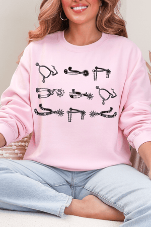 Boot Spurs Heavy Blend Crew Sweatshirt - Wholesale Accessory Market