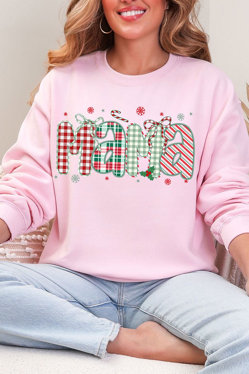 Candy Cane Lane Mama Heavy Blend Crew Sweatshirt - Wholesale Accessory Market