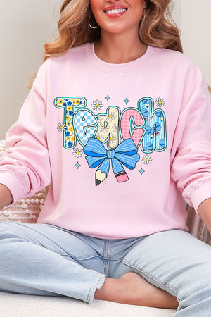 Daisy Days Teach Heavy Blend Crew Sweatshirt - Wholesale Accessory Market