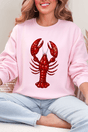 Faux Rhinestone Crawfish Heavy Blend Crew Sweatshirt - Wholesale Accessory Market