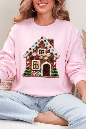 Faux Yarn Merry Manor Heavy Blend Crew Sweatshirt - Wholesale Accessory Market