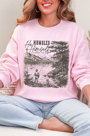 He Humbled Himself Heavy Blend Crew Sweatshirt - Wholesale Accessory Market