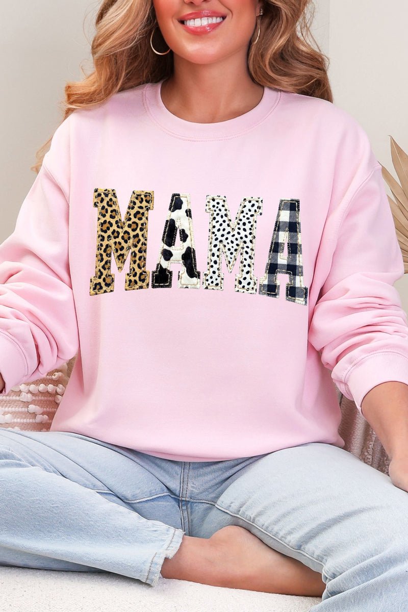 Pattern Play Mama Heavy Blend Crew Sweatshirt - Wholesale Accessory Market