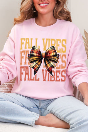 Plaid & Pretty Fall Vibes Heavy Blend Crew Sweatshirt - Wholesale Accessory Market
