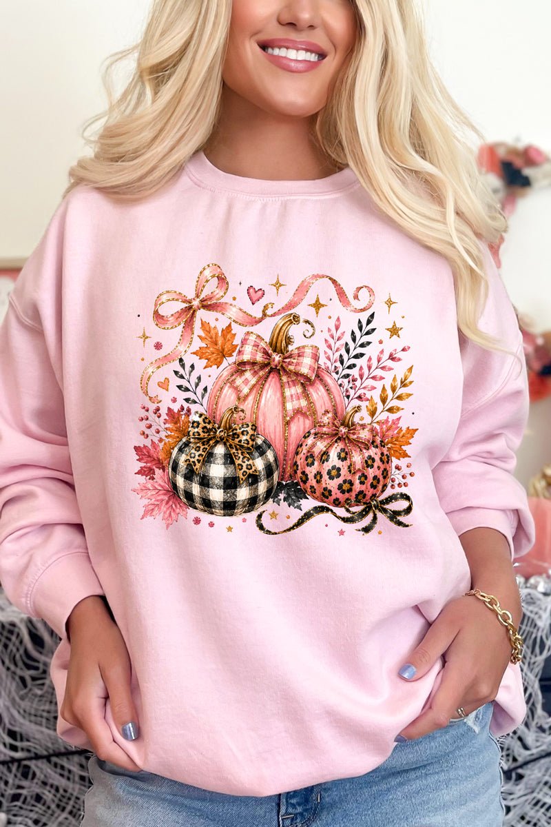 Pretty In Pumpkin Heavy Blend Crew Sweatshirt - Wholesale Accessory Market