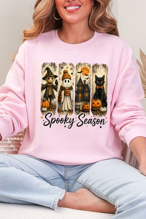 Spooky Season Brushstrokes Heavy Blend Crew Sweatshirt - Wholesale Accessory Market