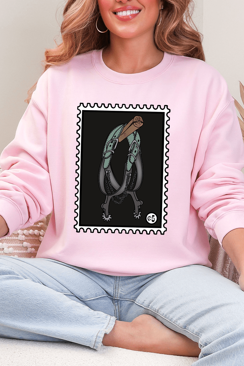 Spur Stamp Heavy Blend Crew Sweatshirt - Wholesale Accessory Market