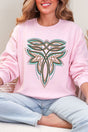 Tan Boot Stitch Heavy Blend Crew Sweatshirt - Wholesale Accessory Market