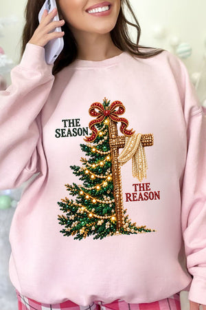 The Season The Reason Heavy Blend Crew Sweatshirt - Wholesale Accessory Market
