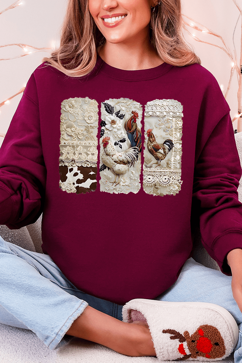 Chic 'n Lace Heavy Blend Crew Sweatshirt - Wholesale Accessory Market