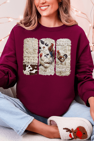 Chic 'n Lace Heavy Blend Crew Sweatshirt - Wholesale Accessory Market