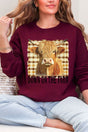 Down On The Farm Highland Cow Heavy Blend Crew Sweatshirt - Wholesale Accessory Market