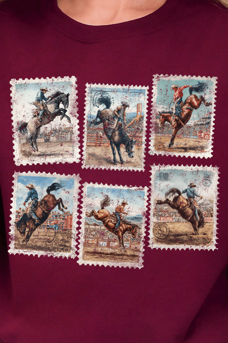 Stamp Rodeo Rodeo Stamps Heavy Blend Crew Sweatshirt | Wholesale Accessory Market