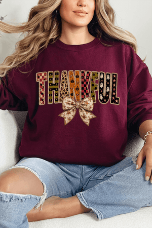 Thankful Fall Spirit Heavy Blend Crew Sweatshirt - Wholesale Accessory Market