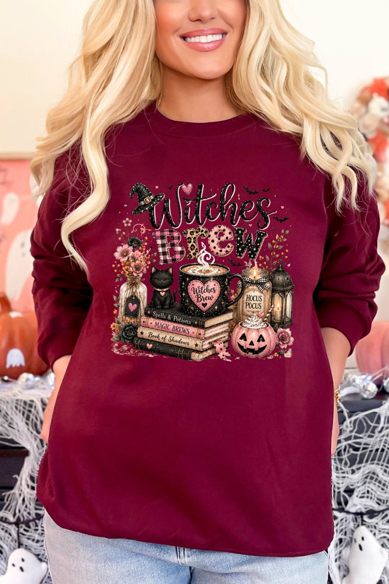 Witches Brew Spells & Potions Heavy Blend Crew Sweatshirt - Wholesale Accessory Market