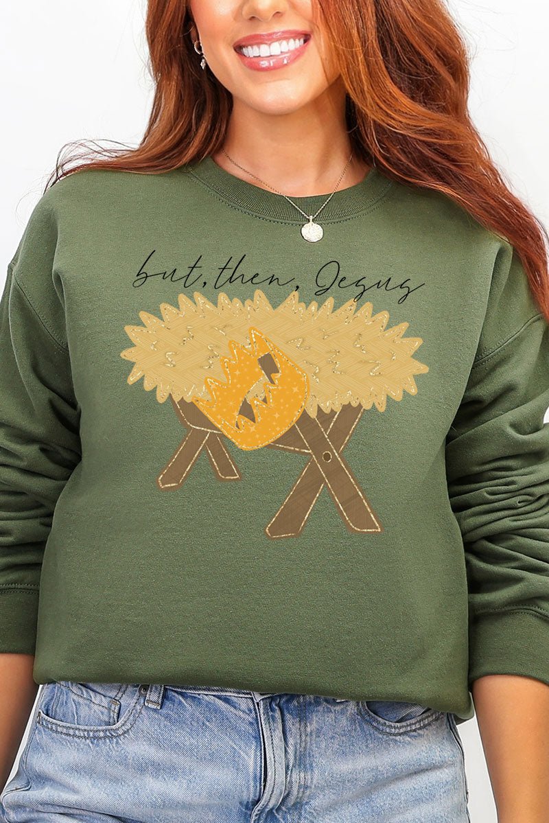 But Then Jesus Heavy Blend Crew Sweatshirt - Wholesale Accessory Market