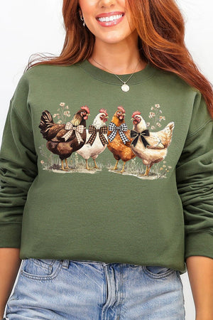 Coquette Chickens Heavy Blend Crew Sweatshirt - Wholesale Accessory Market