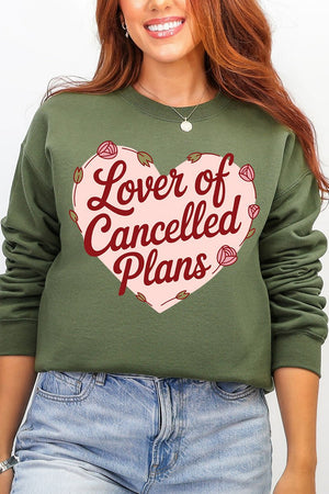 Lover Of Cancelled Plans Heavy Blend Crew Sweatshirt - Wholesale Accessory Market