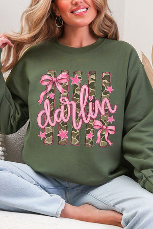 Pink Southern Darlin Heavy Blend Crew Sweatshirt - Wholesale Accessory Market