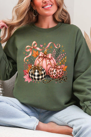 Pretty In Pumpkin Heavy Blend Crew Sweatshirt - Wholesale Accessory Market