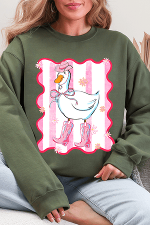 Saddle Up Silly Goose Heavy Blend Crew Sweatshirt - Wholesale Accessory Market