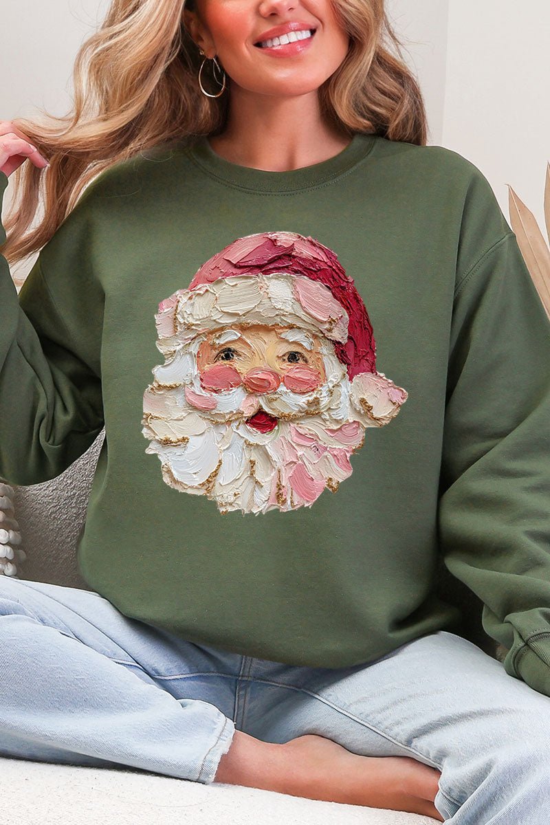 The Painted Santa Heavy Blend Crew Sweatshirt - Wholesale Accessory Market