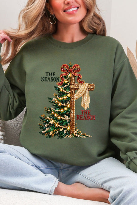 The Season The Reason Heavy Blend Crew Sweatshirt - Wholesale Accessory Market