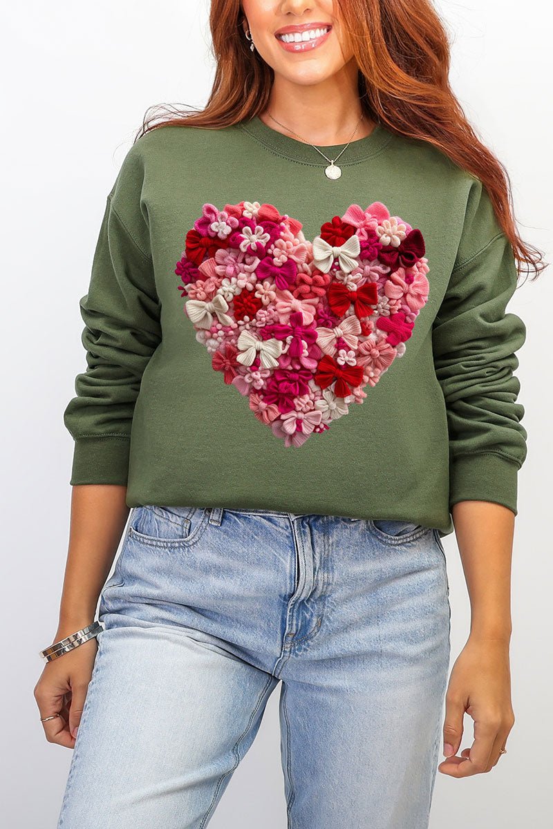 Wrapped With Love Heavy Blend Crew Sweatshirt - Wholesale Accessory Market