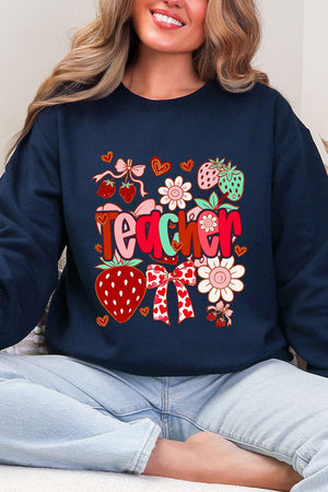 Berry Sweet Teacher Heavy Blend Crew Sweatshirt - Wholesale Accessory Market