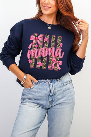 Camo Cutie Mama Heavy Blend Crew Sweatshirt - Wholesale Accessory Market