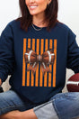 Orange Varsity Bow Heavy Blend Crew Sweatshirt - Wholesale Accessory Market