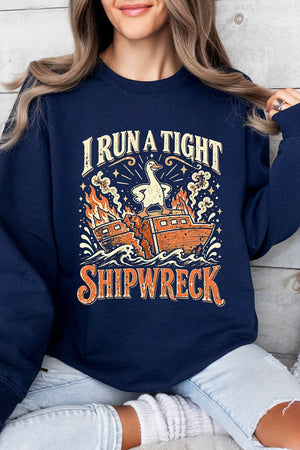 Tight Shipwreck Goose Heavy Blend Crew Sweatshirt - Wholesale Accessory Market