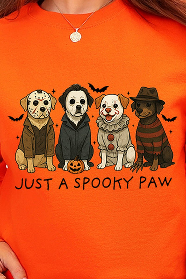 Just A Spooky Paw Heavy Blend Crew Sweatshirt - Wholesale Accessory Market