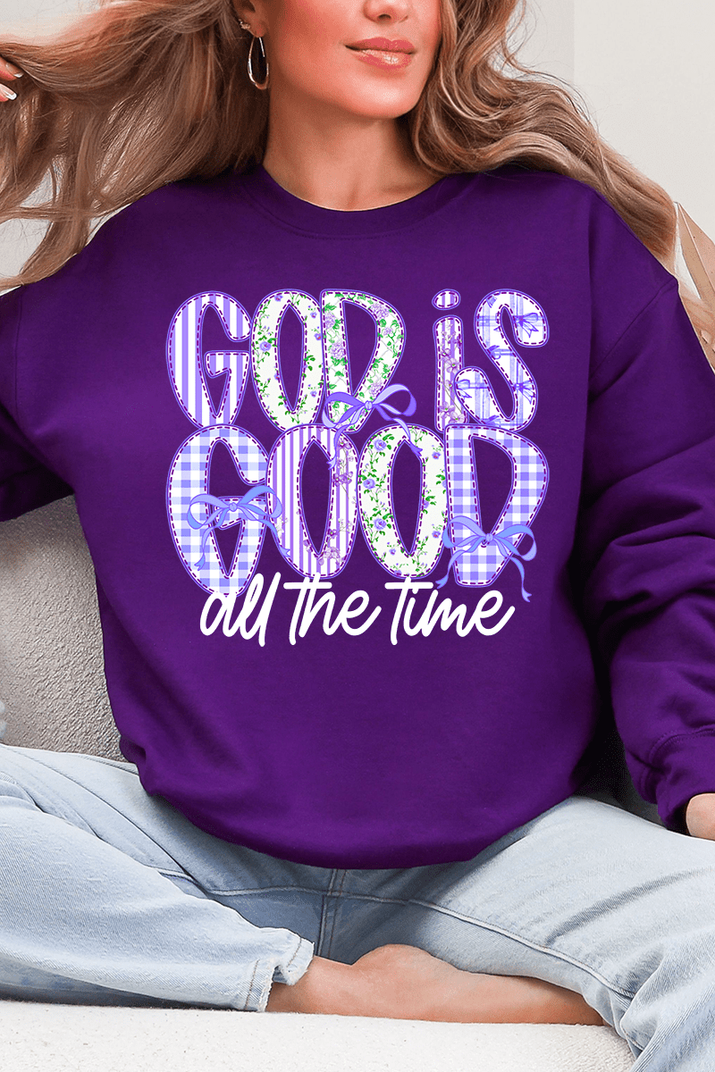 Coquette God Is Good Heavy Blend Crew Sweatshirt - Wholesale Accessory Market
