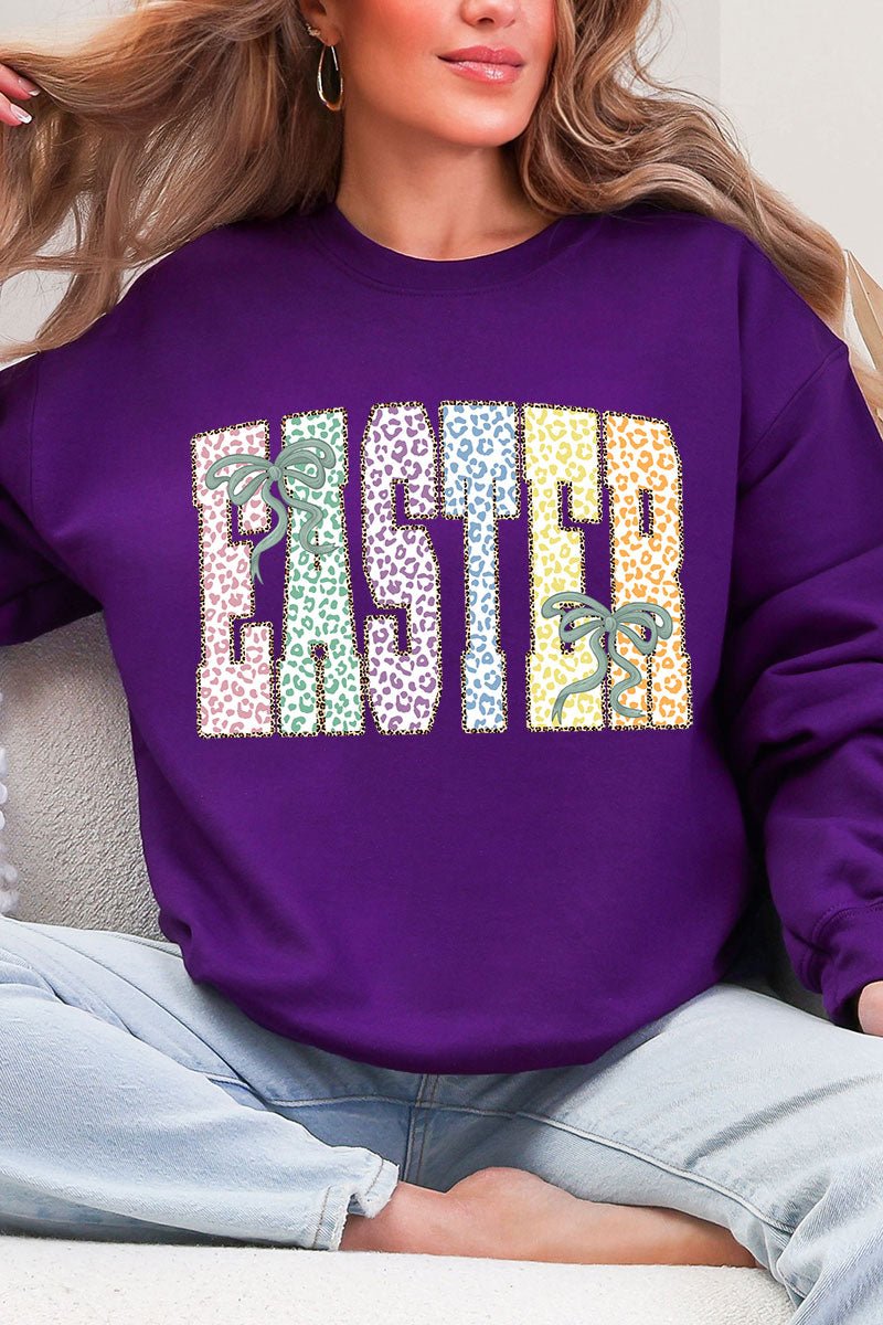 Pastel Easter Coquette Heavy Blend Crew Sweatshirt - Wholesale Accessory Market