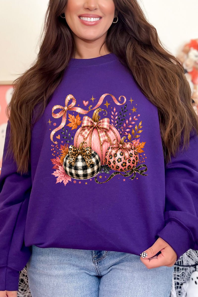 Pretty In Pumpkin Heavy Blend Crew Sweatshirt - Wholesale Accessory Market
