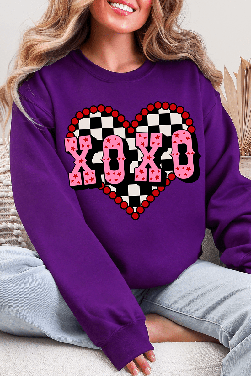 Rockabilly XOXO Heavy Blend Crew Sweatshirt - Wholesale Accessory Market