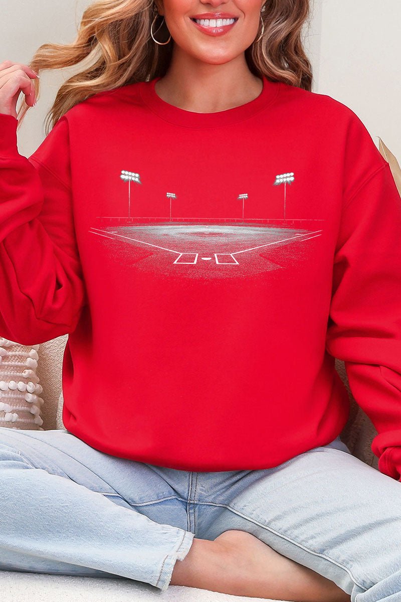 Baseball Lights Heavy Blend Crew Sweatshirt - Wholesale Accessory Market