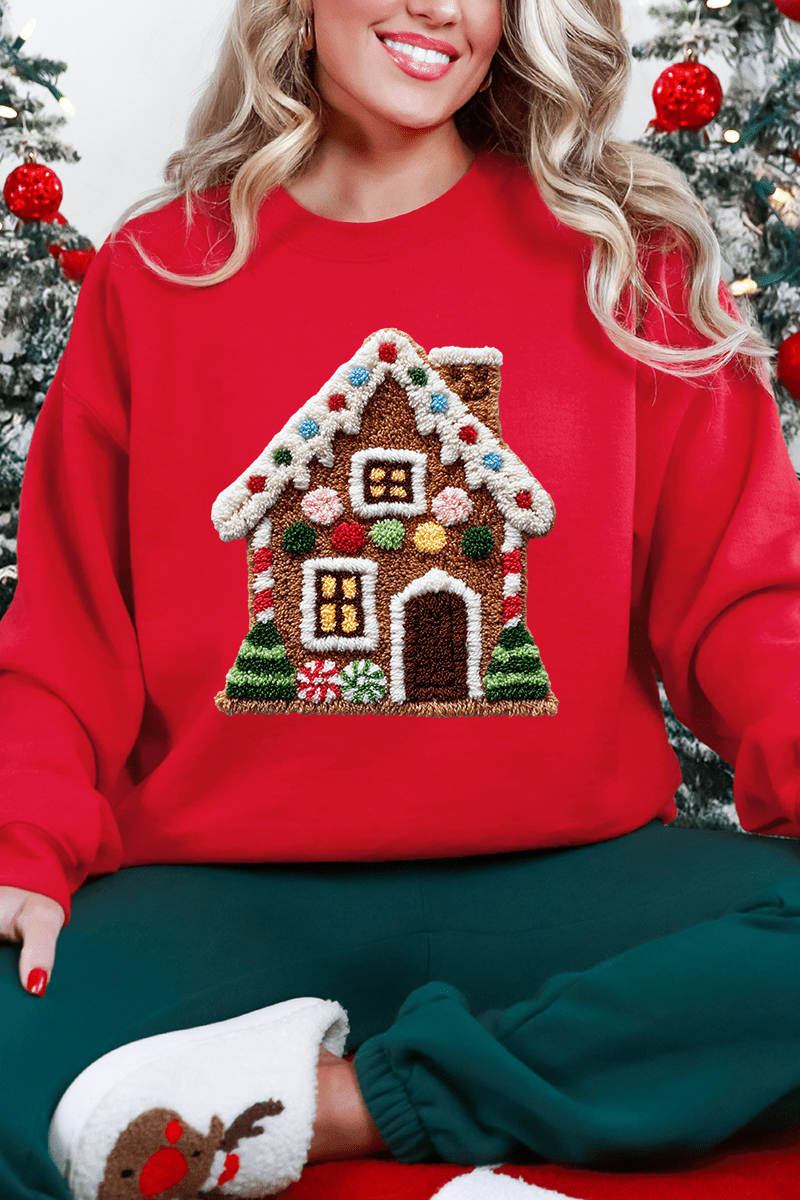 Faux Yarn Merry Manor Heavy Blend Crew Sweatshirt - Wholesale Accessory Market
