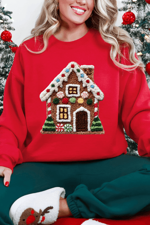 Faux Yarn Merry Manor Heavy Blend Crew Sweatshirt - Wholesale Accessory Market