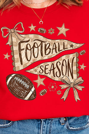Football Season Doodle Heavy Blend Crew Sweatshirt - Wholesale Accessory Market
