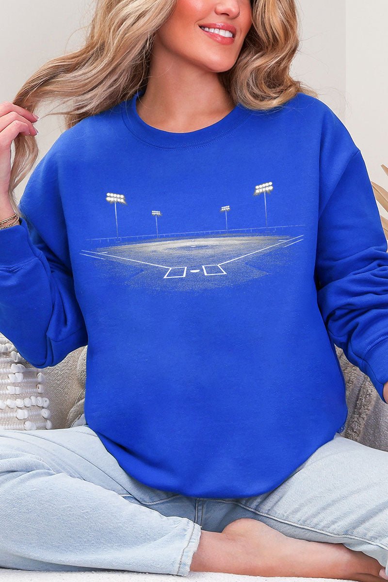 Baseball Lights Heavy Blend Crew Sweatshirt - Wholesale Accessory Market
