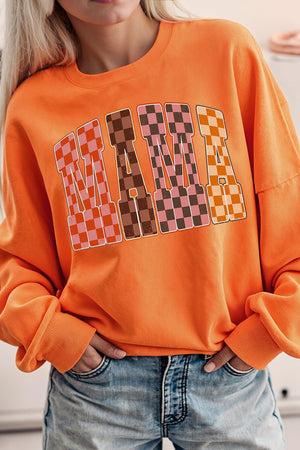 Girlie Check Mama Heavy Blend Crew Sweatshirt - Wholesale Accessory Market