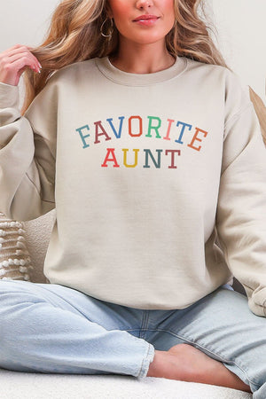 Always The Favorite Aunt Heavy Blend Crew Sweatshirt - Wholesale Accessory Market