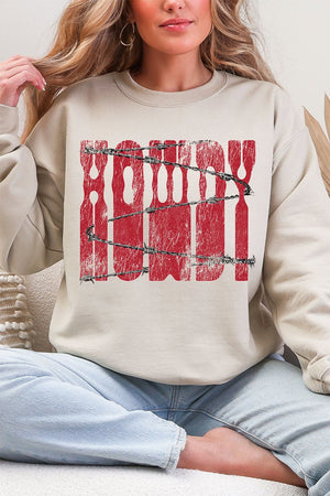 Barbed Wire Howdy Heavy Blend Crew Sweatshirt - Wholesale Accessory Market