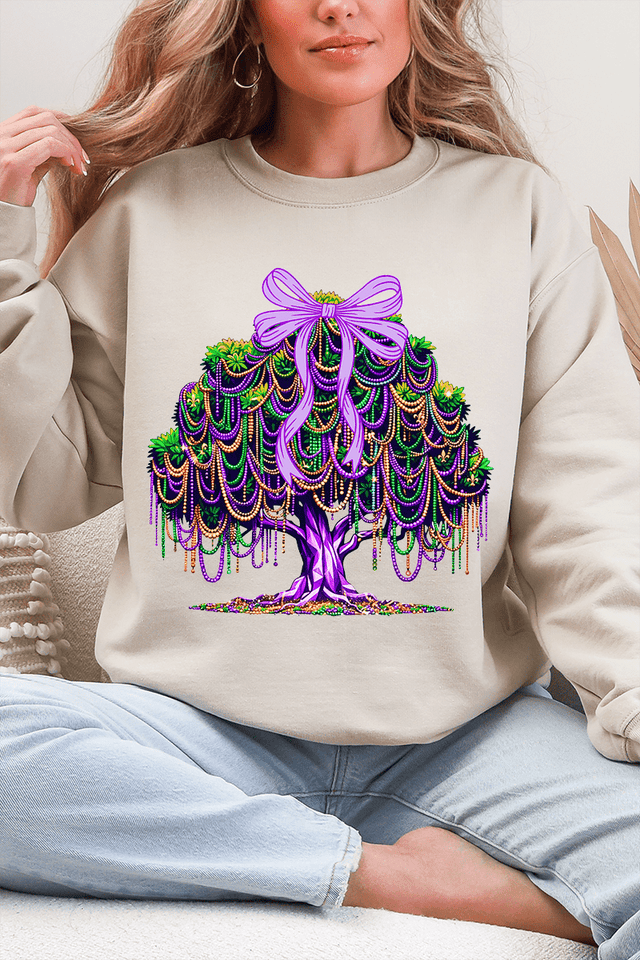 Bayou Bead Tree Heavy Blend Crew Sweatshirt - Wholesale Accessory Market