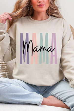 Block Script Mama Heavy Blend Crew Sweatshirt - Wholesale Accessory Market