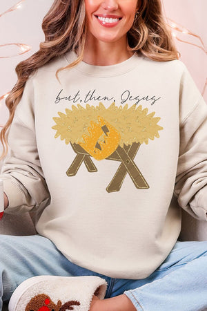 But Then Jesus Heavy Blend Crew Sweatshirt - Wholesale Accessory Market
